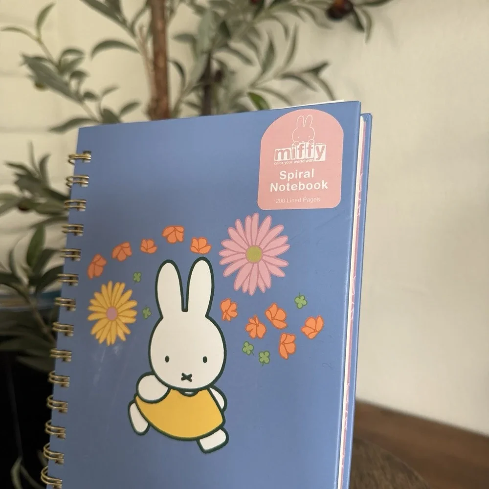 Miffy Character‎ Illustration Blue Spiral Hardcover Notebook 200 Lined Pages NEW